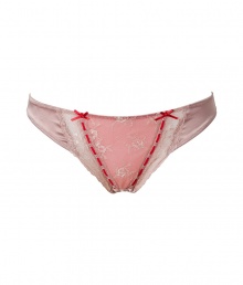 Lace-laden and ultra sweet, these briefs from Elle MacPherson Intimates bring a sexy touch to any look - Lace front with lacing and double bow detailing, satin sides - Perfect under virtually any outfit