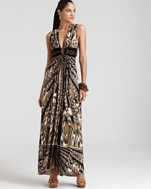 Sky Dress - Kolimar Tribal Print Maxi Dress