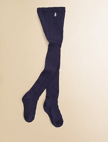 Pretty cable-knit tights keep little legs warm with full coverage.Smooth from waist to hips80% cotton/18% polyester/2% spandexMachine washImported