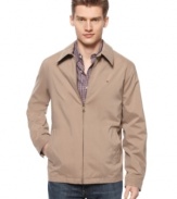 Classically cut, this lightweight jacket from Tommy Hilfiger keeps you comfortable and stylish without even trying.