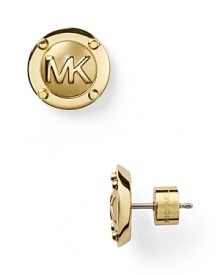 Strong but simple. This pair of silver-plated studs from MICHAEL Michael Kors are the perfect earrings for everyday - wear them as as shapely showpiece.