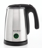 Give your local café a run for its money with the Keurig milk frother. Make perfect cappuccinos and lattes, or just improve your morning coffee with expertly steamed or frother milk in just 90 seconds. One-year warranty. Model 5074.