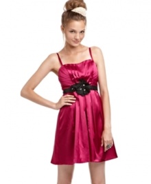 Rock the party in a bold dress from BCX. Tulle and rosettes always make an ultra-flattering, glam statement!