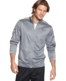 With a cool casual look and Dri-Fit technology for comfort, this Nike jacket is perfect for days when you're constantly on the go.