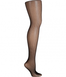 Detailed in wide mesh fishnet, Fogals black stockings are a chic way to add a seductive edge to your outfit - Comfortable waistband, cotton gusset - Perfect for wearing with pencil skirts or flirty cocktail dresses