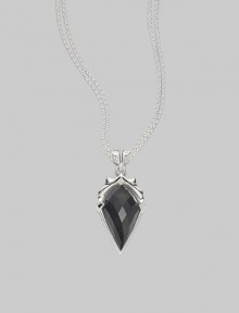 From the Superstud Collection. A grey cat's eye and quartz spike pendant suspends from a sterling silver chain link.Grey cat's eye Quartz Sterling silver Length, about 18 Pendant length, about 1½ Lobster clasp closure Imported 