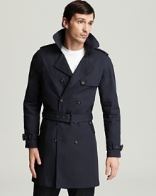 Shades of Grey by Micah Cohen Poplin Trench Coat