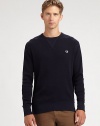 Classic fitting crewneck lends a carefree, casual tone to your weekend basics, rendered in lightweight cotton for extended wear and comfort.CrewneckRibbed knit cuffs and hemCottonDry cleanImported