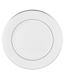 For nearly 150 years, Lenox has been renowned throughout the world as a premier designer and manufacturer of fine china. The simple and classic Hannah Platinum dinner plates bring a timeless refinement to your formal entertaining table, in pure white bone china embossed with a subtle palmetto-leaf design, and banded in platinum. Qualifies for Rebate