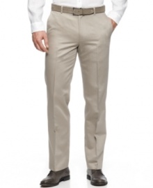 Cool down you workweek style with these lightweight pants from Calvin Klein.