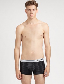 A slim-fitting brief with a sporty stripe detail and a contrast elastic logo waistband for extended comfort.Elastic logo waistband61% polyamide/27% elastane/12% polyesterMachine washImported