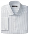 Perennial classic. With sleek stripes and French cuffs, this Tasso Elba dress shirt will be a favorite for years to come.