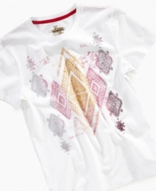 For the young fashion warrior: Epic Threads' Tribal Diamonds tee, with ethnically inspired graphics.