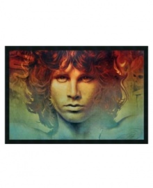 Rock out and break on through with Jim Morrison. This psychedelic look back at The Doors frontman and 1960s heartthrob recalls a totally wild and one-of-a-kind era. With a gel-coated finish and simple black frame.