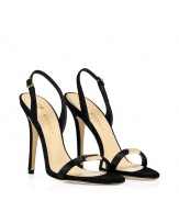 Classic and undeniably chic, these slingback sandals from Vionnet are the perfect accompaniment to a frilly cocktail frock - Front strap with metallic logo detail, ankle strap with buckle, stiletto heel - Pair with a tiered dress, a statement clutch, and a slim trench