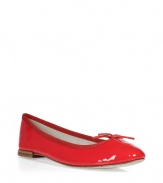 Stylish ballet flats in fine, supple patent leather - An elegant classic from cult French footwear label Repetto - Vibrant in watermelon pink Grosgrain trim and bow detail - Round toe and 0.5 wooden heel - Chic and ultra-versatile, a must in any wardrobe - Pair with everything from skinny jeans and cropped chinos to summer dresses and pleated skirts