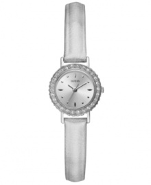 A slender timepiece detailed with shimmering grace from GUESS.