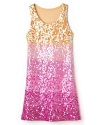 Flowers By Zoe Girls' Ombre Sequin Dress - Sizes 4-6X