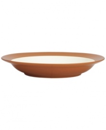 Make everyday meals a little more fun with Colorwave dinnerware from Noritake. Mix and match this versatile pasta bowl in terra cotta and white with other shapes and shades for a tabletop that's endlessly stylish.