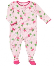 Treat your tiny dancer to this darling footed coverall from Carter's.