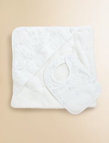 Baby will be comfy and cozy in this plush, terry cotton blanket with hood.33½X33½CottonMachine washImported