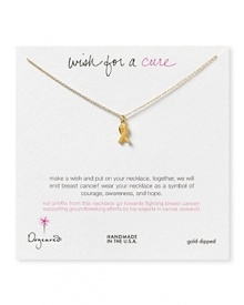 Do more than wish for a cure for breast cancer. Wear Dogeared's meaningful necklace to support the fight--net profits go toward funding research.