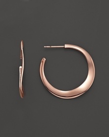 From the Rosé collection, #2 hoop earrings. Designed by Ippolita.