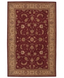 Indulge in the ornate beauty of this traditionally styled rug from Nourison's Heritage Hall collection. Hard twist wool yarns are specially dyed to achieve a vintage patina, resulting in a look that's timelessly elegant.