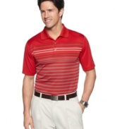 Up you game in an instant. This performance polo from Greg Norman for Tasso Elba will always score.