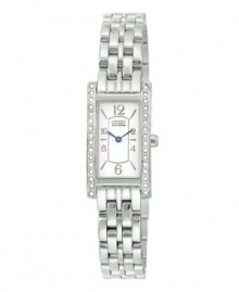 Sparkling Swarovski crystals lend a classic Citizen timepiece a touch of glamour.