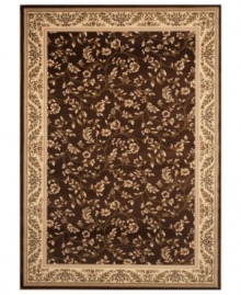 Woven of rich colored threads in a crisp vine and floral motif, the Princeton area rug lends a vintage-inspired look to your floors. Crafted for supreme durability with an ultra-soft finish.