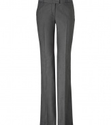 Perfect for busy days at the office, Rachel Zoes denim tuxedo trousers are a contemporary choice guaranteed to add a chic edge to your outfit - Side and back slit pockets, zip fly, hidden hook and bar closure, washed black tuxedo stripes - Tailored fit, flared leg - Team with button-downs and heels, or go all out and wear as a suit