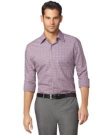 Keep this no-iron shirt from Van Heusen close at hand for those times when you need sharp style in seconds.