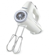 Turn even the toughest ingredients into a smooth mixture with this easy-beat hand mixer. The powerful, extra-long beaters even cut through cold sticks of butter with unrivaled ease and control. Three-year limited warranty. Model CHM-3.