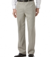 Need a cool, comfortable complement for all the looks in your Monday through Friday wardrobe? Look no further than these flat front dress pants from Perry Ellis.