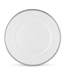 From the Lenox Classic Collection, Federal Platinum formal dinnerware and dishes add a luxurious note to your table. Made of exquisite white bone china with platinum trim, a complete selection of pieces is available. Coordinating Debut Platinum crystal stemware adds the finishing flourish. Qualifies for Rebate