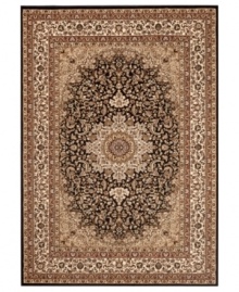 An intricately complex Persian-inspired design in crisp tones creates a captivating accent in the Princeton area rug from Kenneth Mink. Crafted for supreme durability with an ultra-soft finish.