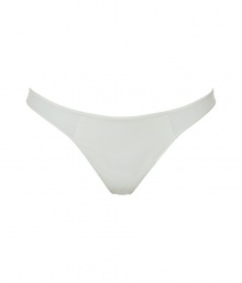 Luxurious thong in fine ivory synthetic fiber/cotton blend - very soft and oustandingly comfortable due to stretch content - a classic with a comfortable moderate wide waistband and high rise - perfect elastic fit - stylish, sexy, seductive - fits under (almost) all outfits