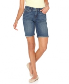 Your favorite pair of shorts has arrived! Levi's petite bermudas are ready for everything the season has in store.