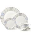 It'll be just as you pictured it with the Dreamscape place setting from Mikasa. Platinum-banded bone china replete with soft colors and geometric detail offers a look of distinct, effortless elegance.