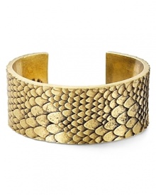 MARC BY MARC JACOBS tips the style scales with this bold cuff bracelet, designed to evoke reptilian glamor.