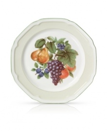 The perfect pick! An antique print and evergreen edge add classic character to the traditional Antique Orchard charger plates from Mikasa. The colors of an orchard at the peak of season create a fresh and natural perspective in durable porcelain.