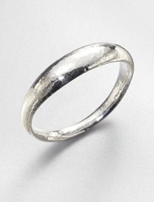 From the Glamazon Collection. Sleek, sculpted sterling silver in a beautiful hammered texture. Sterling silverDiameter, about 2.5Slip-on styleImported 