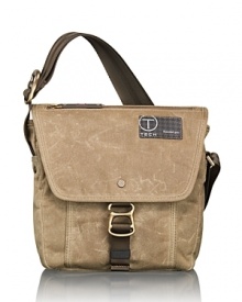 Engineered in wax-coated cotton canvas for lightweight travel with major durability, the Tumi T-Tech Icon collection offers understated designs that translate effectively into professional and relaxed environments alike. With a handsome, compact silhouette, the crossbody bag boasts excellent organization pockets that store all your everyday essentials.