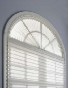 A perfect solution for your arch windows, the Redi Arch® window shade offers a custom fit and classic look at an affordable price. Easy to install, just peel and stick – no drill, screws or brackets required! Light filtering. Inside mount.