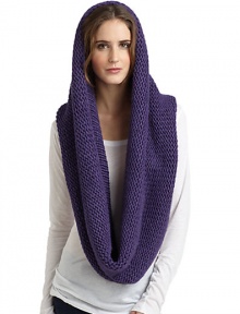 THE LOOKAllover chunky knit constructionTHE MEASUREMENT17W X 56LTHE MATERIALPolyester/woolCARE & ORIGINDry cleanImported