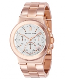 Warm and welcoming, you'll love the rosy hue of this beautiful Dylan collection watch by Michael Kors.