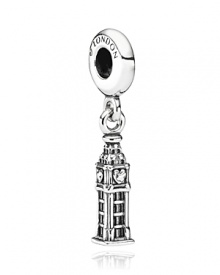 A timeless trinket to remind you of London, PANDORA's Big Ben charm shines in sterling silver.