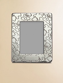 EXCLUSIVELY AT SAKS.COM Beautiful sterling silver frame is an exquisite gift idea for the new arrival.Sterling silver with wood backingHolds 3.5 X 5 photoMade in SpainFOR PERSONALIZATION Select a quantity, then scroll down and click on PERSONALIZE & ADD TO BAG to choose and preview your personalization options. Please allow 2-4 weeks for delivery. 