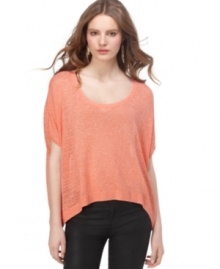 In an on-trend slouchy shape, this Rachel Rachel Roy top is perfect for an effortless-chic look!